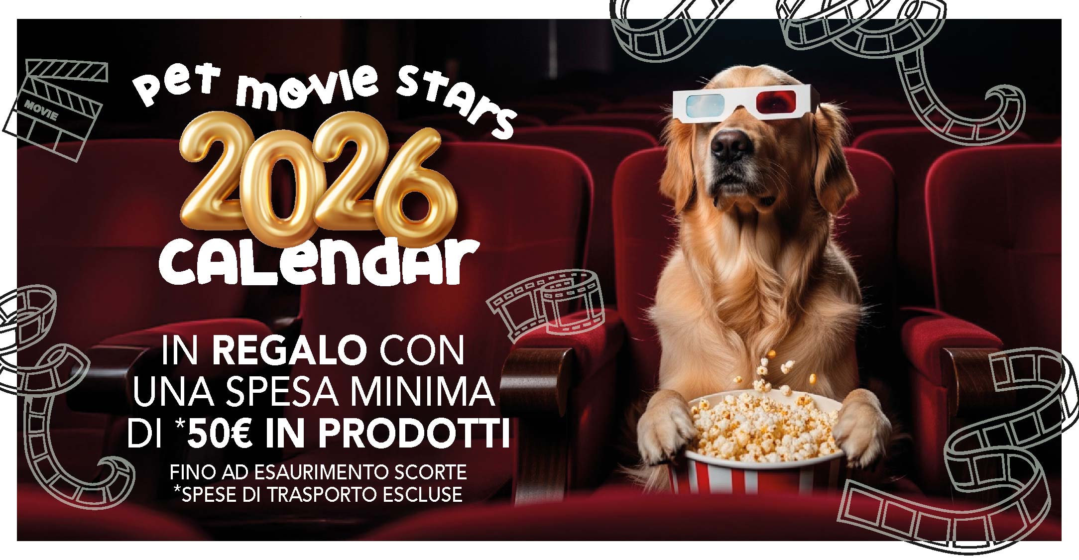 Calendario in omaggio con 50€ di spesa